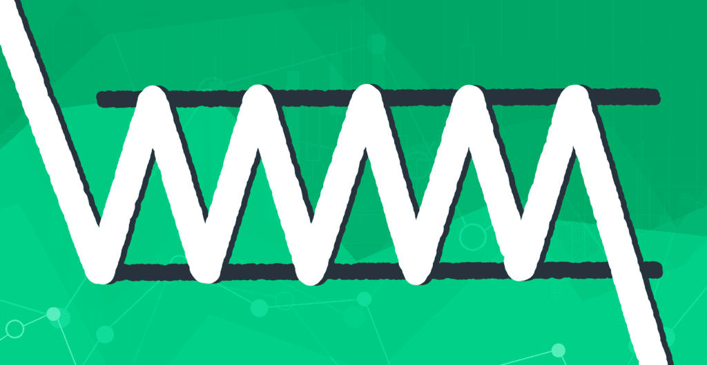 Rectangle consolidation pattern with price oscillating between support and resistance.