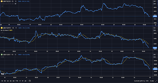 Grain Futures Chart 07-28-2024